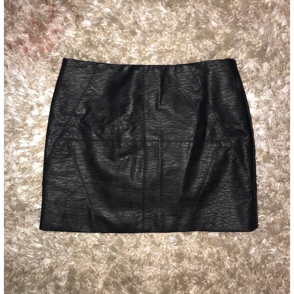 H&M Leather Mini Skirt